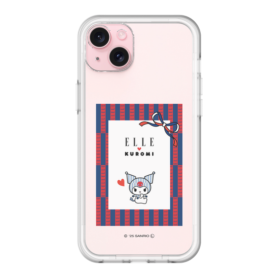 スリムプロテクションプレミアムケース［ ELLE×マイメロディ＆クロミ - トリコロールカラーグラフィック6 ］