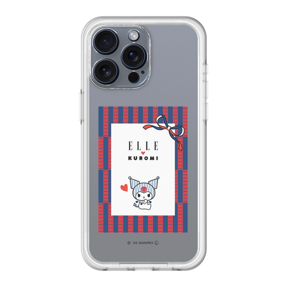 スリムプロテクションプレミアムケース［ ELLE×マイメロディ＆クロミ - トリコロールカラーグラフィック6 ］
