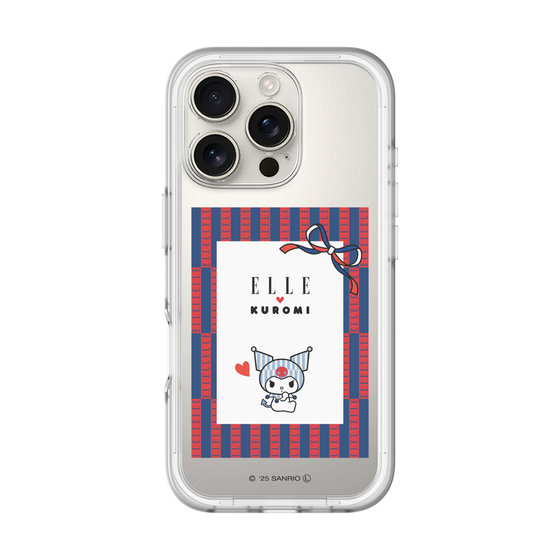 スリムプロテクションプレミアムケース［ ELLE×マイメロディ＆クロミ - トリコロールカラーグラフィック6 ］