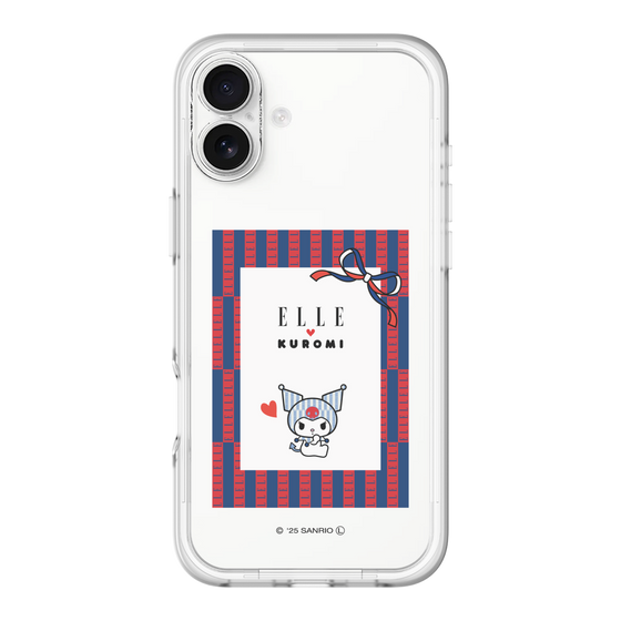スリムプロテクションプレミアムケース［ ELLE×マイメロディ＆クロミ - トリコロールカラーグラフィック6 ］