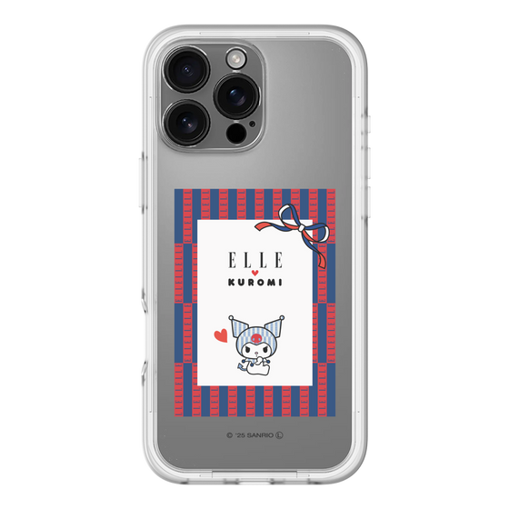 スリムプロテクションプレミアムケース［ ELLE×マイメロディ＆クロミ - トリコロールカラーグラフィック6 ］