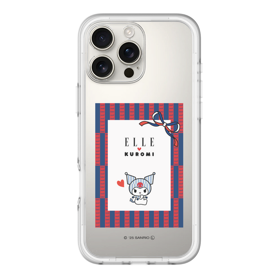 スリムプロテクションプレミアムケース［ ELLE×マイメロディ＆クロミ - トリコロールカラーグラフィック6 ］