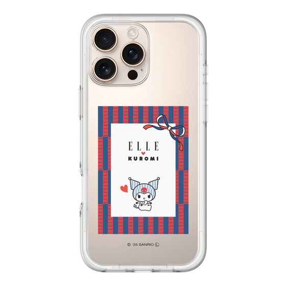 スリムプロテクションプレミアムケース［ ELLE×マイメロディ＆クロミ - トリコロールカラーグラフィック6 ］