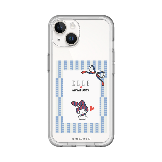 スリムプロテクションプレミアムケース［ ELLE×マイメロディ＆クロミ - トリコロールカラーグラフィック7 ］