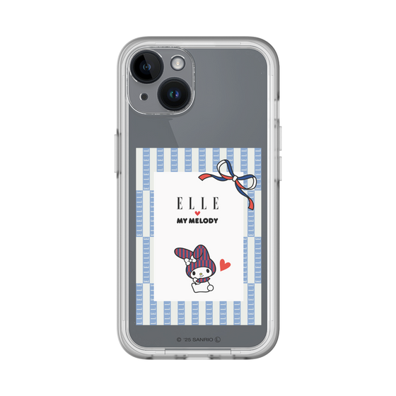 スリムプロテクションプレミアムケース［ ELLE×マイメロディ＆クロミ - トリコロールカラーグラフィック7 ］