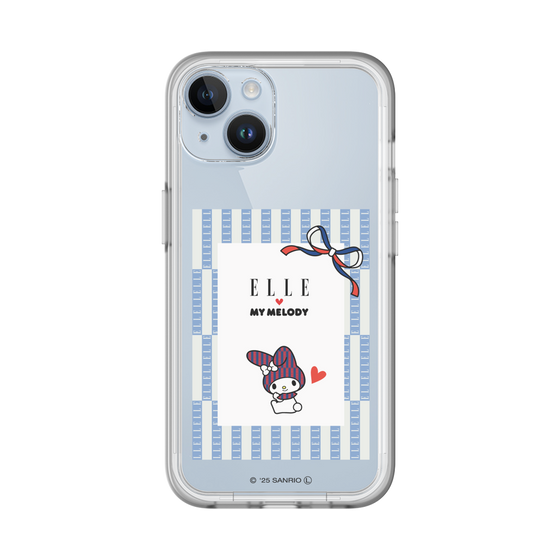 スリムプロテクションプレミアムケース［ ELLE×マイメロディ＆クロミ - トリコロールカラーグラフィック7 ］