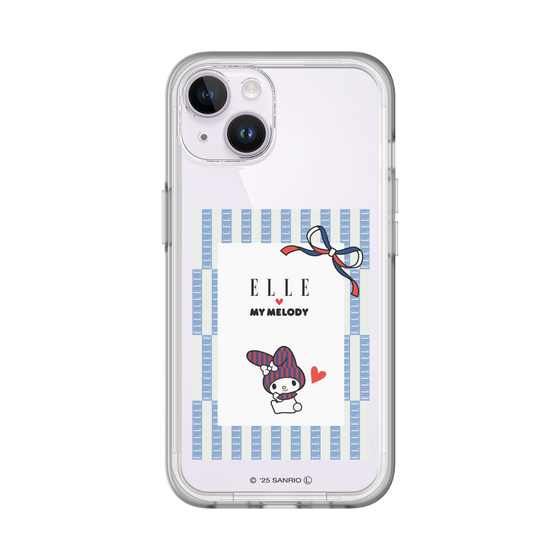 スリムプロテクションプレミアムケース［ ELLE×マイメロディ＆クロミ - トリコロールカラーグラフィック7 ］