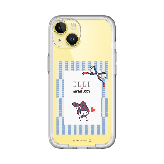 スリムプロテクションプレミアムケース［ ELLE×マイメロディ＆クロミ - トリコロールカラーグラフィック7 ］