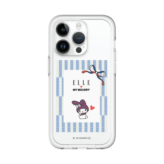 スリムプロテクションプレミアムケース［ ELLE×マイメロディ＆クロミ - トリコロールカラーグラフィック7 ］