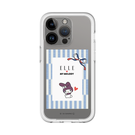 スリムプロテクションプレミアムケース［ ELLE×マイメロディ＆クロミ - トリコロールカラーグラフィック7 ］