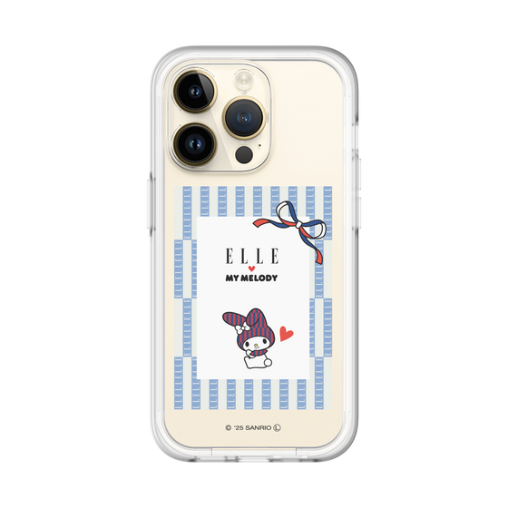 スリムプロテクションプレミアムケース［ ELLE×マイメロディ＆クロミ - トリコロールカラーグラフィック7 ］
