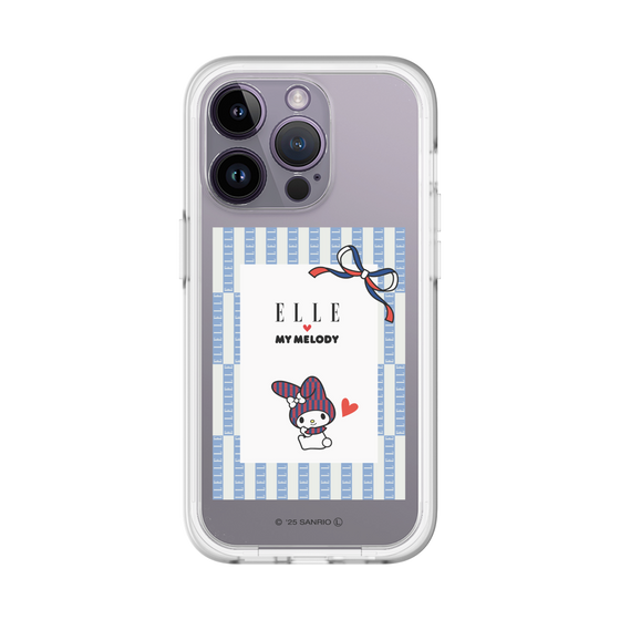スリムプロテクションプレミアムケース［ ELLE×マイメロディ＆クロミ - トリコロールカラーグラフィック7 ］