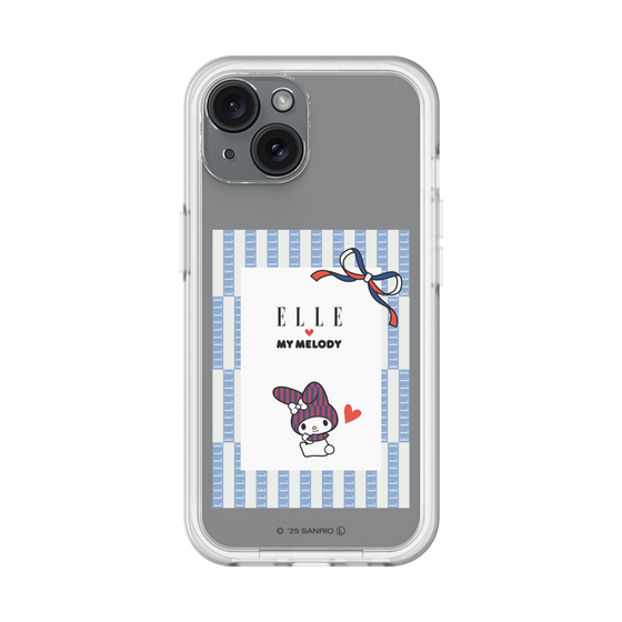 スリムプロテクションプレミアムケース［ ELLE×マイメロディ＆クロミ - トリコロールカラーグラフィック7 ］