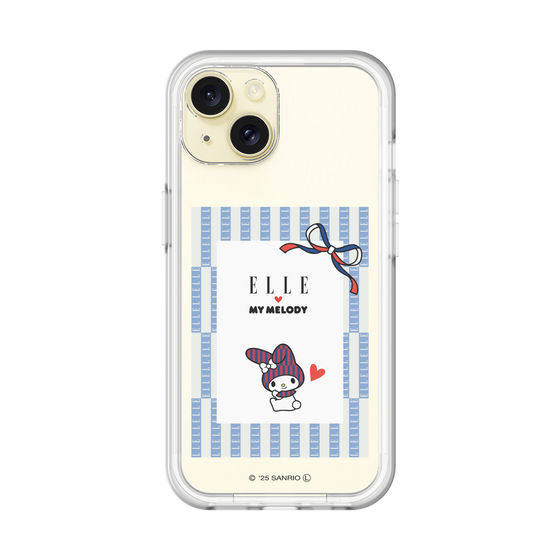スリムプロテクションプレミアムケース［ ELLE×マイメロディ＆クロミ - トリコロールカラーグラフィック7 ］