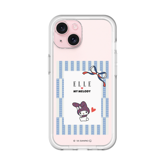 スリムプロテクションプレミアムケース［ ELLE×マイメロディ＆クロミ - トリコロールカラーグラフィック7 ］