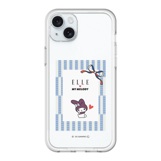 スリムプロテクションプレミアムケース［ ELLE×マイメロディ＆クロミ - トリコロールカラーグラフィック7 ］