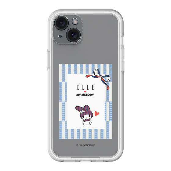 スリムプロテクションプレミアムケース［ ELLE×マイメロディ＆クロミ - トリコロールカラーグラフィック7 ］