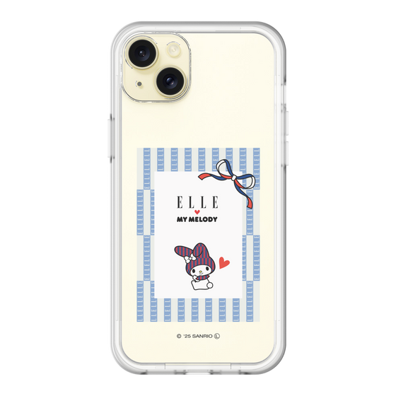 スリムプロテクションプレミアムケース［ ELLE×マイメロディ＆クロミ - トリコロールカラーグラフィック7 ］