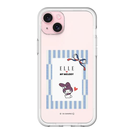 スリムプロテクションプレミアムケース［ ELLE×マイメロディ＆クロミ - トリコロールカラーグラフィック7 ］