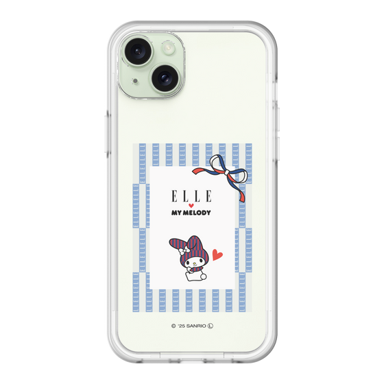 スリムプロテクションプレミアムケース［ ELLE×マイメロディ＆クロミ - トリコロールカラーグラフィック7 ］