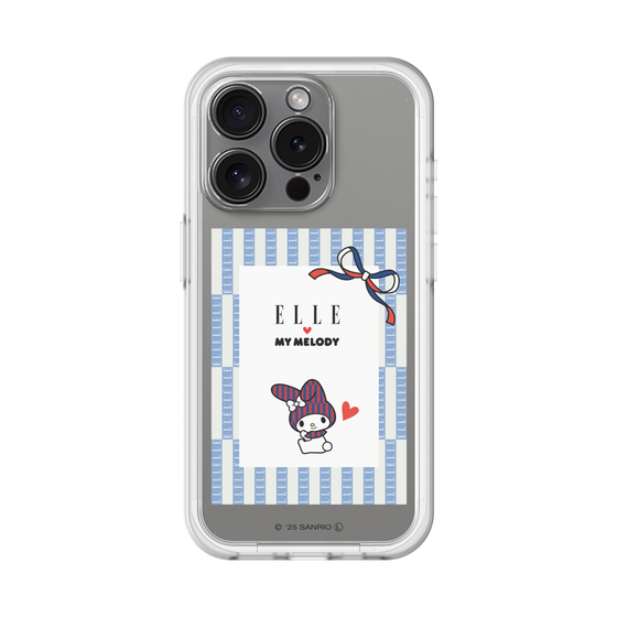 スリムプロテクションプレミアムケース［ ELLE×マイメロディ＆クロミ - トリコロールカラーグラフィック7 ］