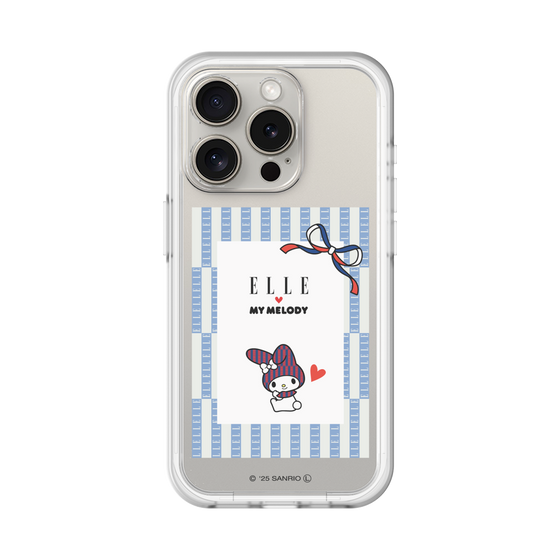 スリムプロテクションプレミアムケース［ ELLE×マイメロディ＆クロミ - トリコロールカラーグラフィック7 ］