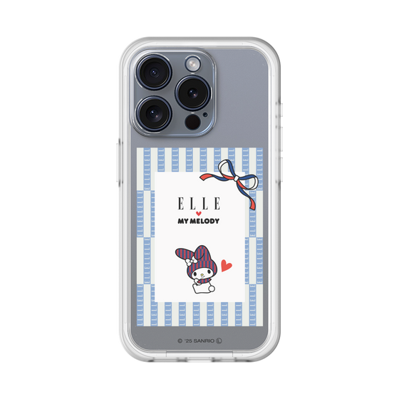 スリムプロテクションプレミアムケース［ ELLE×マイメロディ＆クロミ - トリコロールカラーグラフィック7 ］
