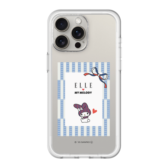 スリムプロテクションプレミアムケース［ ELLE×マイメロディ＆クロミ - トリコロールカラーグラフィック7 ］