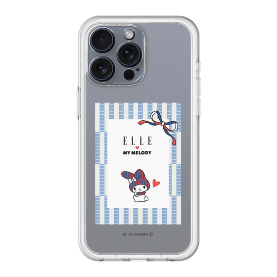 スリムプロテクションプレミアムケース［ ELLE×マイメロディ＆クロミ - トリコロールカラーグラフィック7 ］