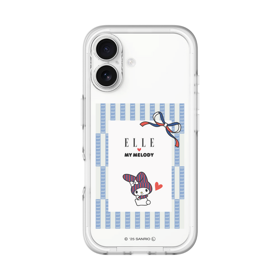 スリムプロテクションプレミアムケース［ ELLE×マイメロディ＆クロミ - トリコロールカラーグラフィック7 ］