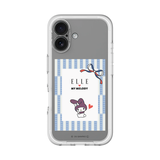 スリムプロテクションプレミアムケース［ ELLE×マイメロディ＆クロミ - トリコロールカラーグラフィック7 ］