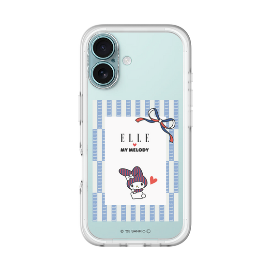 スリムプロテクションプレミアムケース［ ELLE×マイメロディ＆クロミ - トリコロールカラーグラフィック7 ］