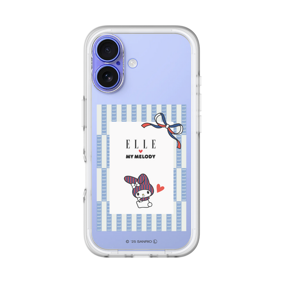 スリムプロテクションプレミアムケース［ ELLE×マイメロディ＆クロミ - トリコロールカラーグラフィック7 ］