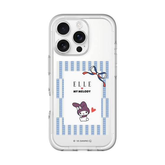 スリムプロテクションプレミアムケース［ ELLE×マイメロディ＆クロミ - トリコロールカラーグラフィック7 ］