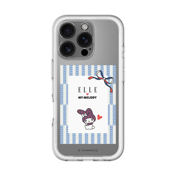 スリムプロテクションプレミアムケース［ ELLE×マイメロディ＆クロミ - トリコロールカラーグラフィック7 ］