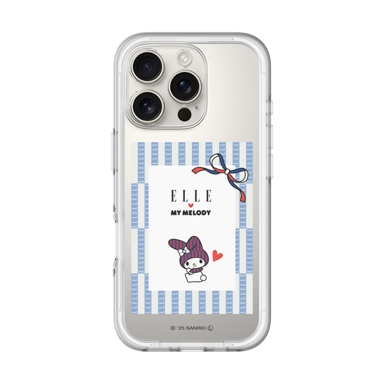 スリムプロテクションプレミアムケース［ ELLE×マイメロディ＆クロミ - トリコロールカラーグラフィック7 ］