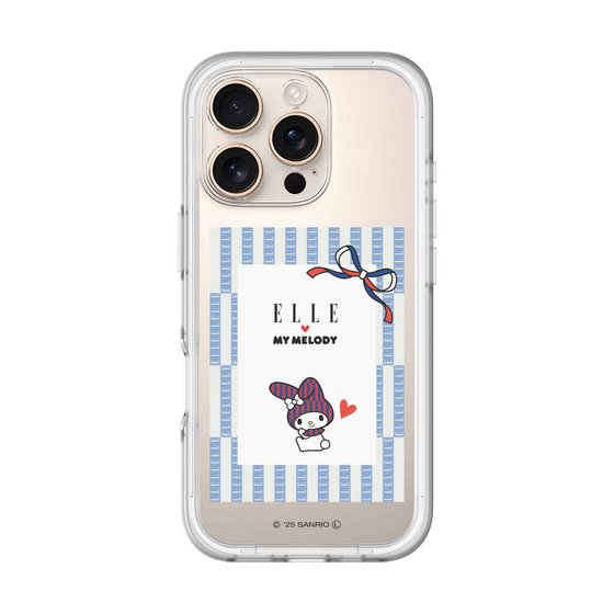 スリムプロテクションプレミアムケース［ ELLE×マイメロディ＆クロミ - トリコロールカラーグラフィック7 ］