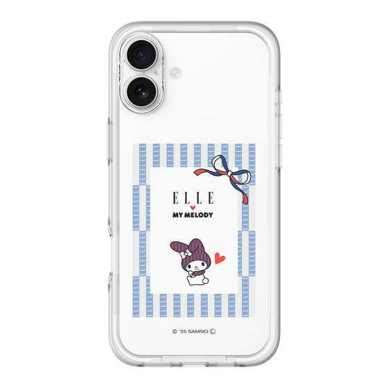 スリムプロテクションプレミアムケース［ ELLE×マイメロディ＆クロミ - トリコロールカラーグラフィック7 ］