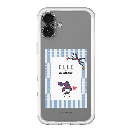 スリムプロテクションプレミアムケース［ ELLE×マイメロディ＆クロミ - トリコロールカラーグラフィック7 ］