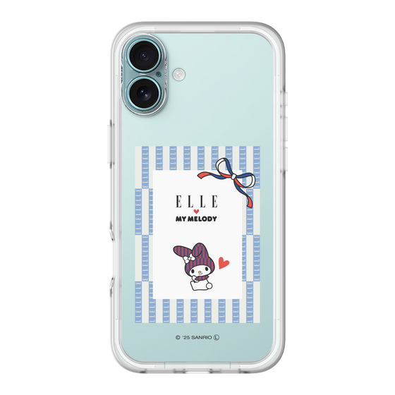 スリムプロテクションプレミアムケース［ ELLE×マイメロディ＆クロミ - トリコロールカラーグラフィック7 ］