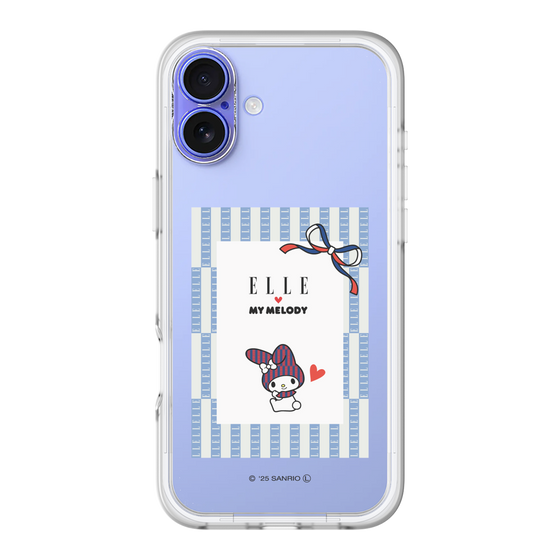 スリムプロテクションプレミアムケース［ ELLE×マイメロディ＆クロミ - トリコロールカラーグラフィック7 ］