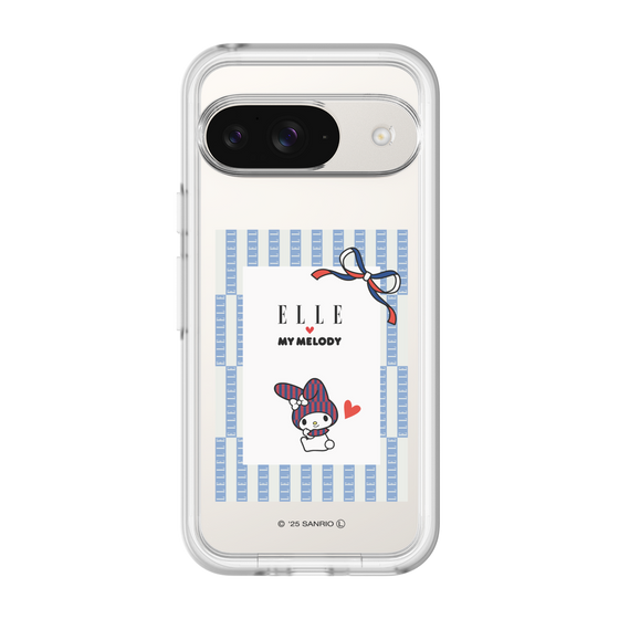 スリムプロテクションプレミアムケース［ ELLE×マイメロディ＆クロミ - トリコロールカラーグラフィック7 ］