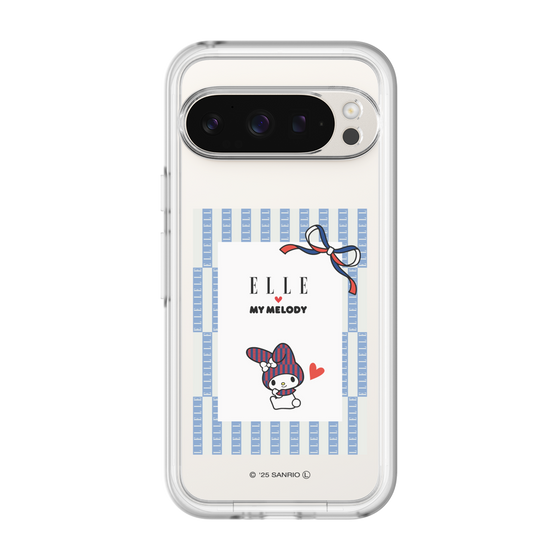 スリムプロテクションプレミアムケース［ ELLE×マイメロディ＆クロミ - トリコロールカラーグラフィック7 ］