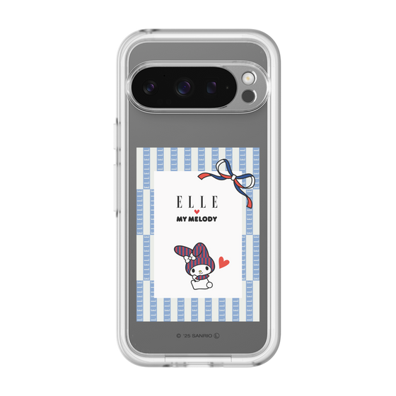 スリムプロテクションプレミアムケース［ ELLE×マイメロディ＆クロミ - トリコロールカラーグラフィック7 ］