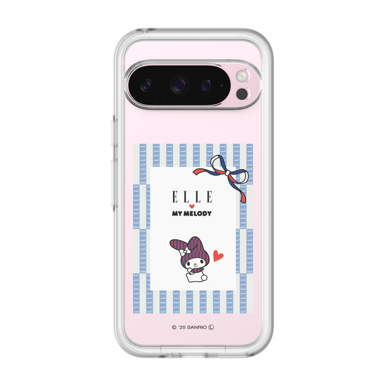 スリムプロテクションプレミアムケース［ ELLE×マイメロディ＆クロミ - トリコロールカラーグラフィック7 ］
