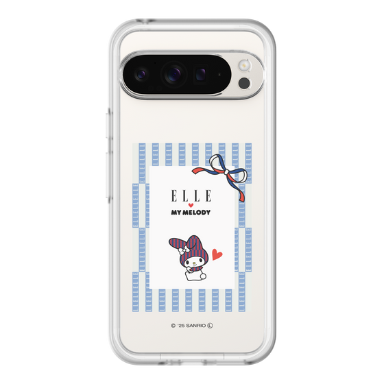 スリムプロテクションプレミアムケース［ ELLE×マイメロディ＆クロミ - トリコロールカラーグラフィック7 ］