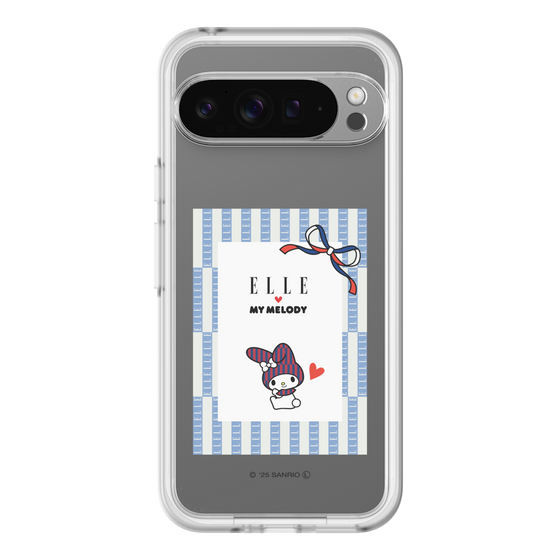 スリムプロテクションプレミアムケース［ ELLE×マイメロディ＆クロミ - トリコロールカラーグラフィック7 ］