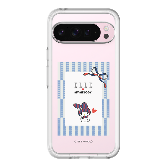 スリムプロテクションプレミアムケース［ ELLE×マイメロディ＆クロミ - トリコロールカラーグラフィック7 ］