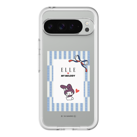 スリムプロテクションプレミアムケース［ ELLE×マイメロディ＆クロミ - トリコロールカラーグラフィック7 ］