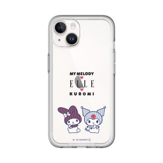 スリムプロテクションプレミアムケース［ ELLE×マイメロディ＆クロミ - トリコロールカラーグラフィック8 ］